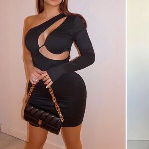 NWT Red One Shoulder Mini Dress